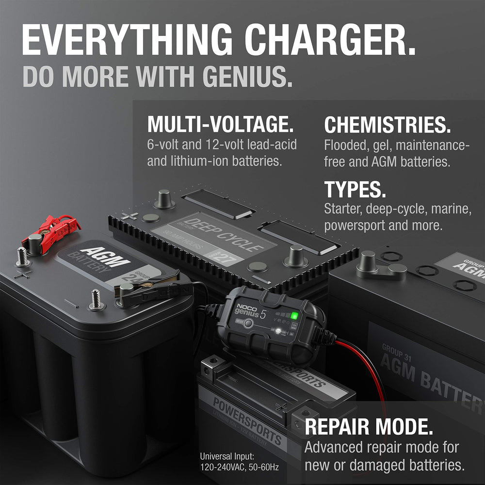 NOCO GENIUS5 precision pulse desulfation restoring battery health over time