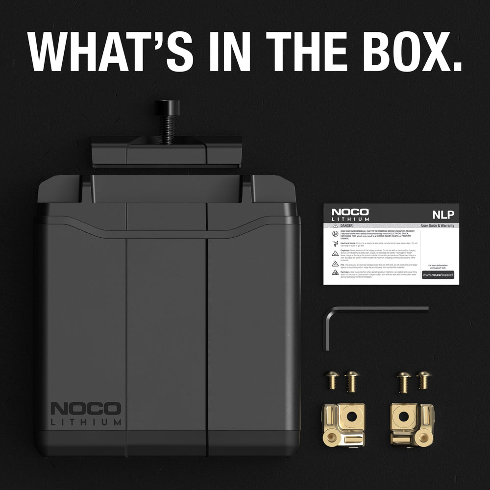 NOCO NLP30 packaging box highlights pre-charged readiness and rapid charging.