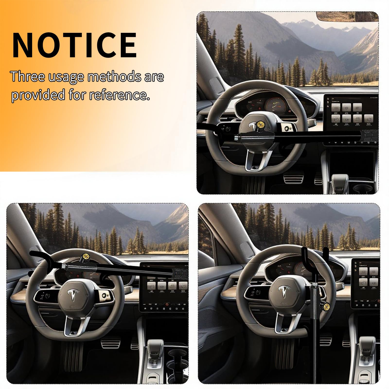 NOEAIKE locking device includes three keys for convenient access.