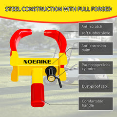 NOEAIKE Trailer Lock high-visibility red-yellow finish deters theft
