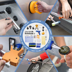 Noenoough T-bar dent puller provides stable control for deep dents