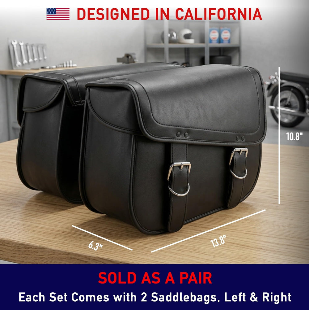 Nomad USA black PU leather classic design on bike