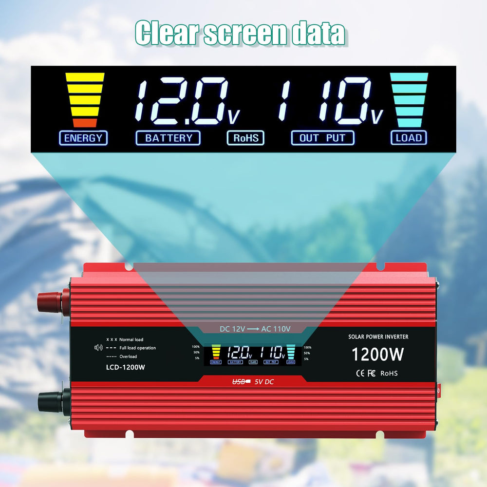 Nomal inverter compact design saves space in vehicle storage.