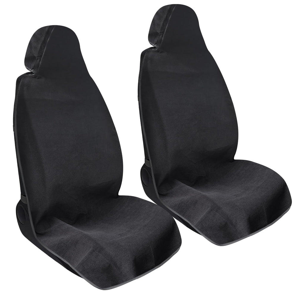 nomiou waterproof sweating car towel seat cover on front seat with non-slip grip