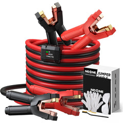 Noone heavy-duty jumper cables 25ft reach for easy cross-vehicle boosts.