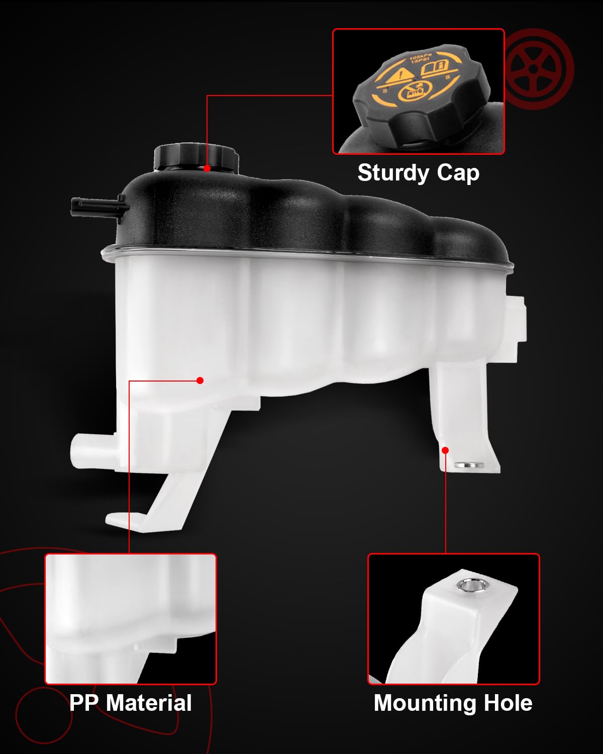 Close-up of NOOYEESMO cap seal indicating reliable performance during temperature changes.