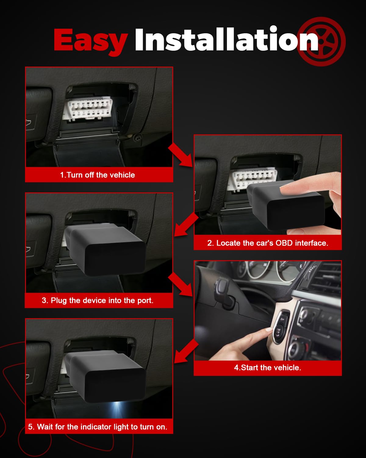 NOOYEESMO RA003 dashboard view shows tidy cab integration