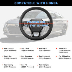 Noplkdss steering wheel cover carbon fiber detail enhances durability and sporty appeal