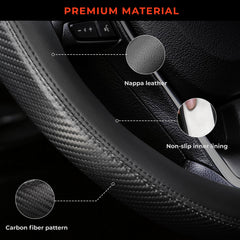 Noplkdss steering cover durable material close-up shows quality construction.