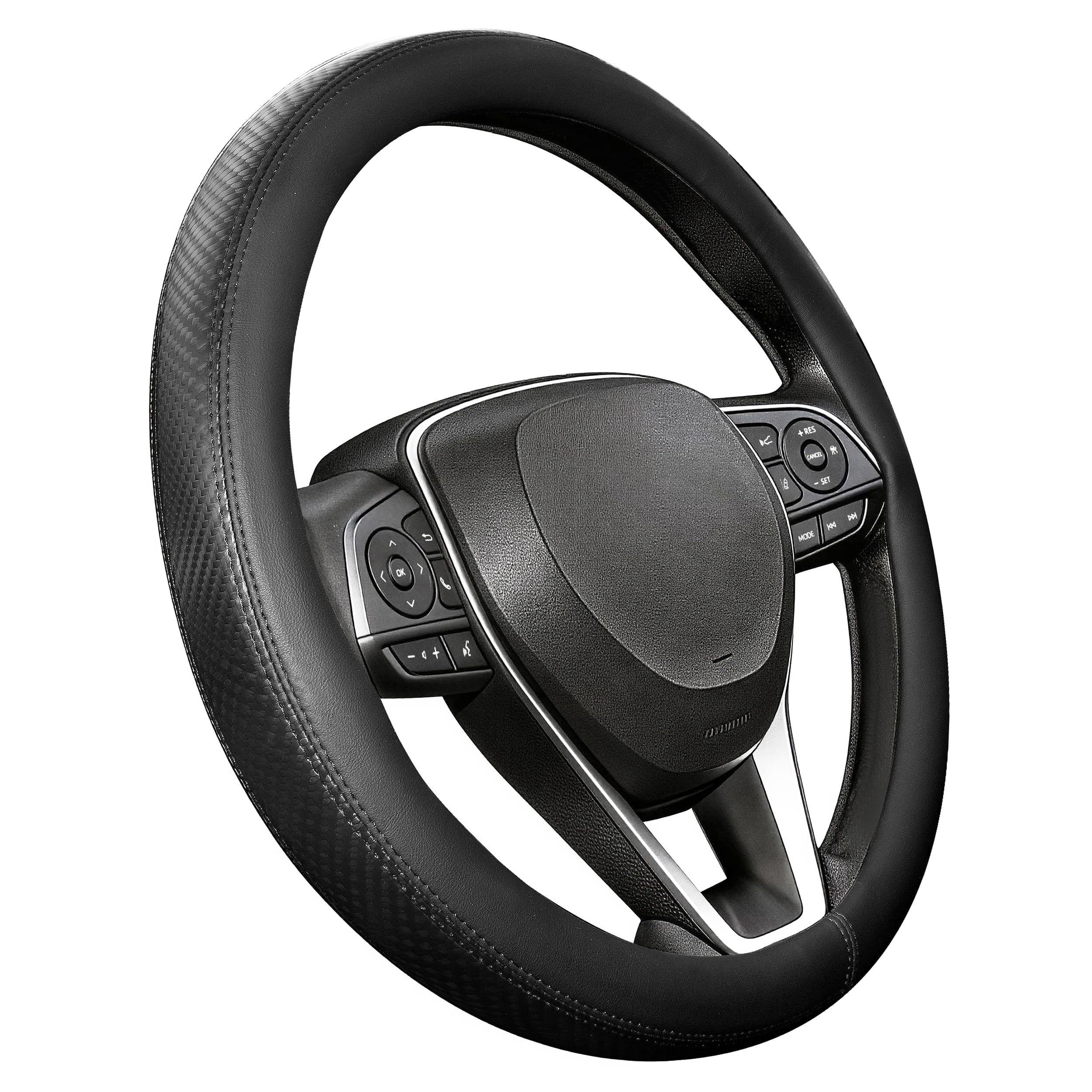 Noplkdss steering cover ergonomic grip reduces hand fatigue on long drives.
