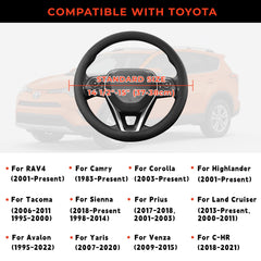 Noplkdss steering cover fits Toyota models with broad compatibility and secure control.