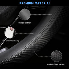 Noplkdss steering wheel cover universal fit for 14.5–15 inch wheels