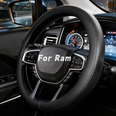 NOPLKDSS steering wheel cover on a Dodge Ram improves grip and control