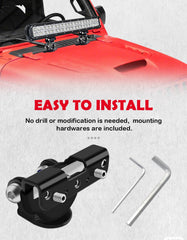 Northyun adjustable bracket rotated 180 degrees for precise light aim.
