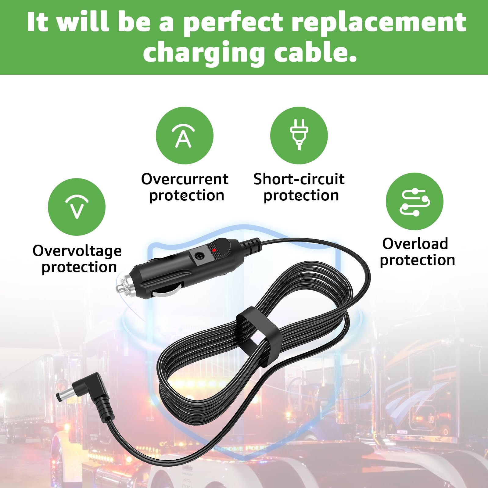 Norward TowMate lighting setup powered by reliable copper-wire cord