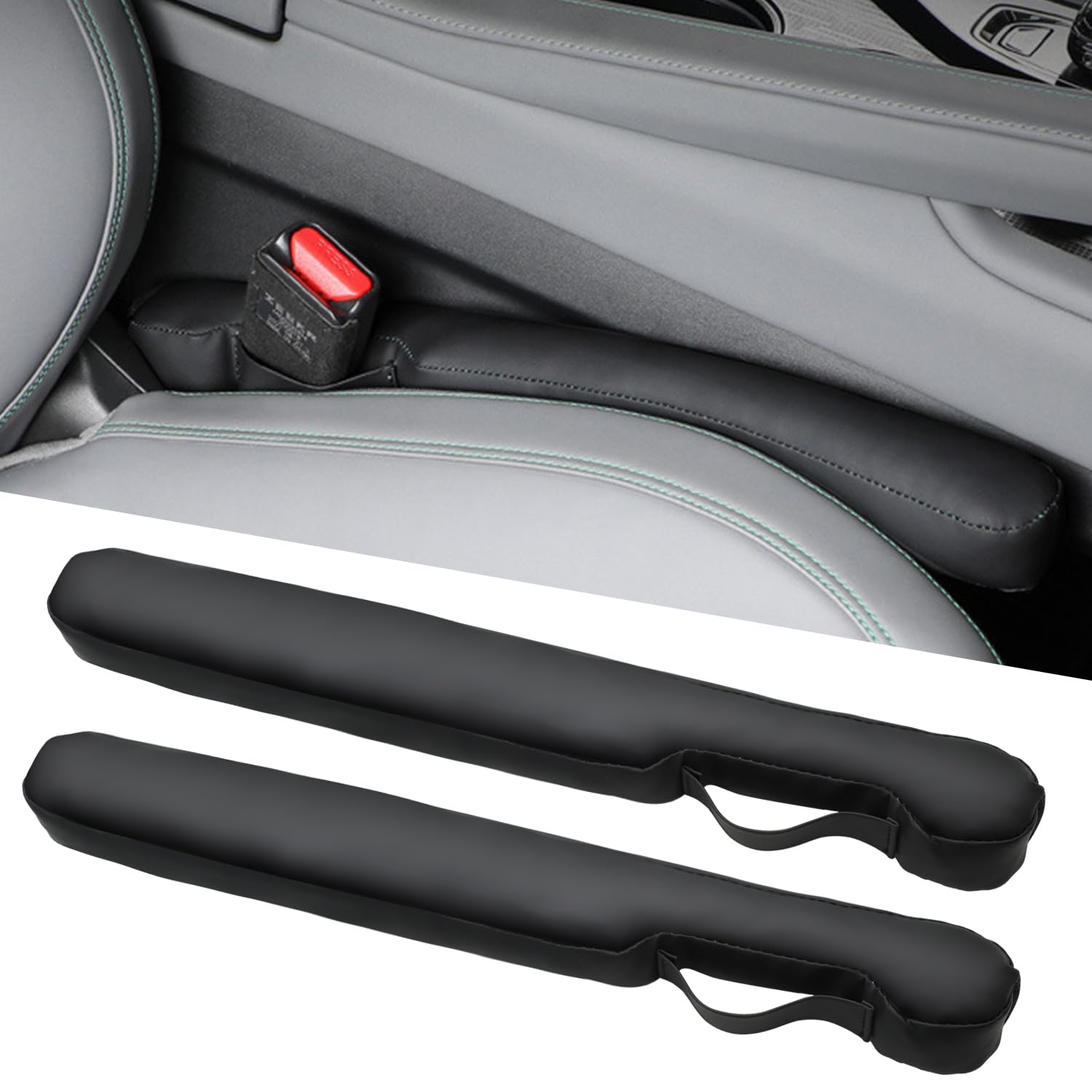 Nosxxus car seat gap filler universal fit keeps essential items within reach.