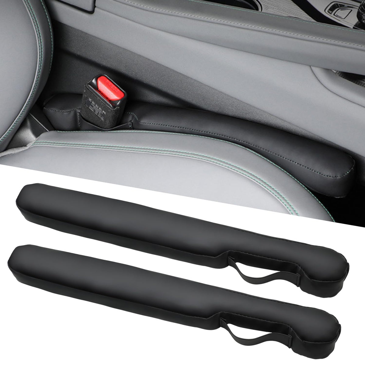 Nosxxus car seat gap filler universal fit keeps essential items within reach.