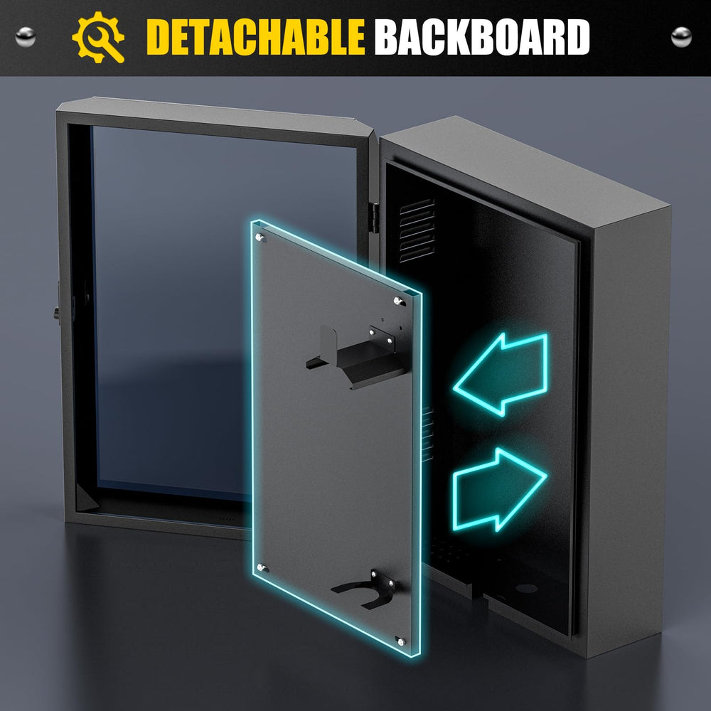 NOTASA all-weather enclosure blending with exterior walls while protecting equipment