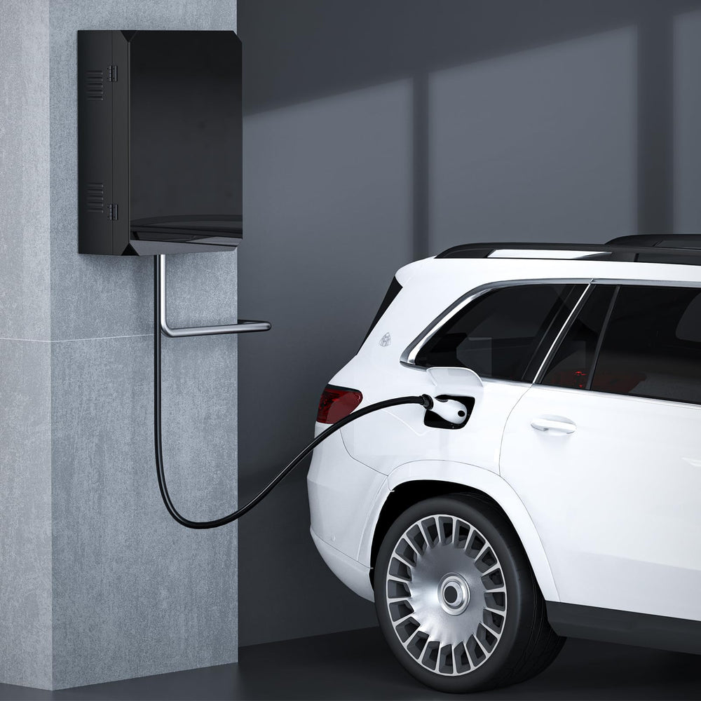 NOTASA universal compatibility showing Tesla and other EV chargers fitting securely