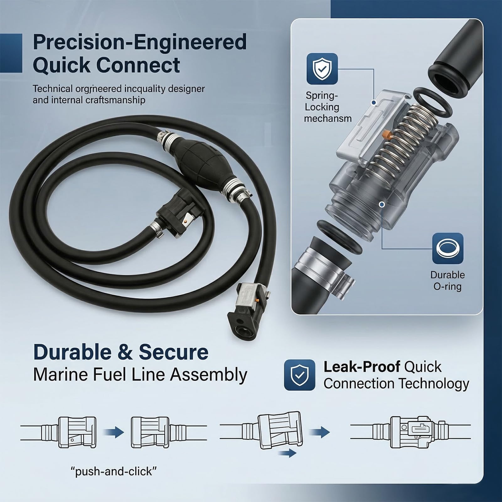 NOTETOUPT alcohol-resistant line withstands ethanol blends in marine settings