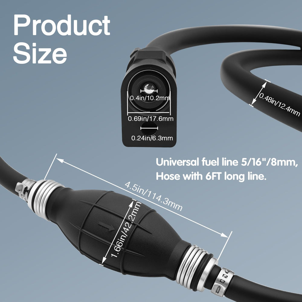 NOTETOUPT primer bulb and hose provide smooth fuel flow on boats