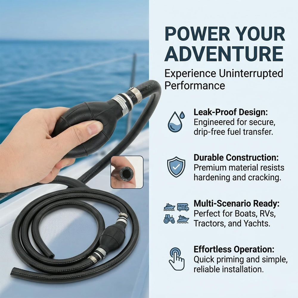 NOTETOUPT alcohol-resistant hose supports long-lasting marine use