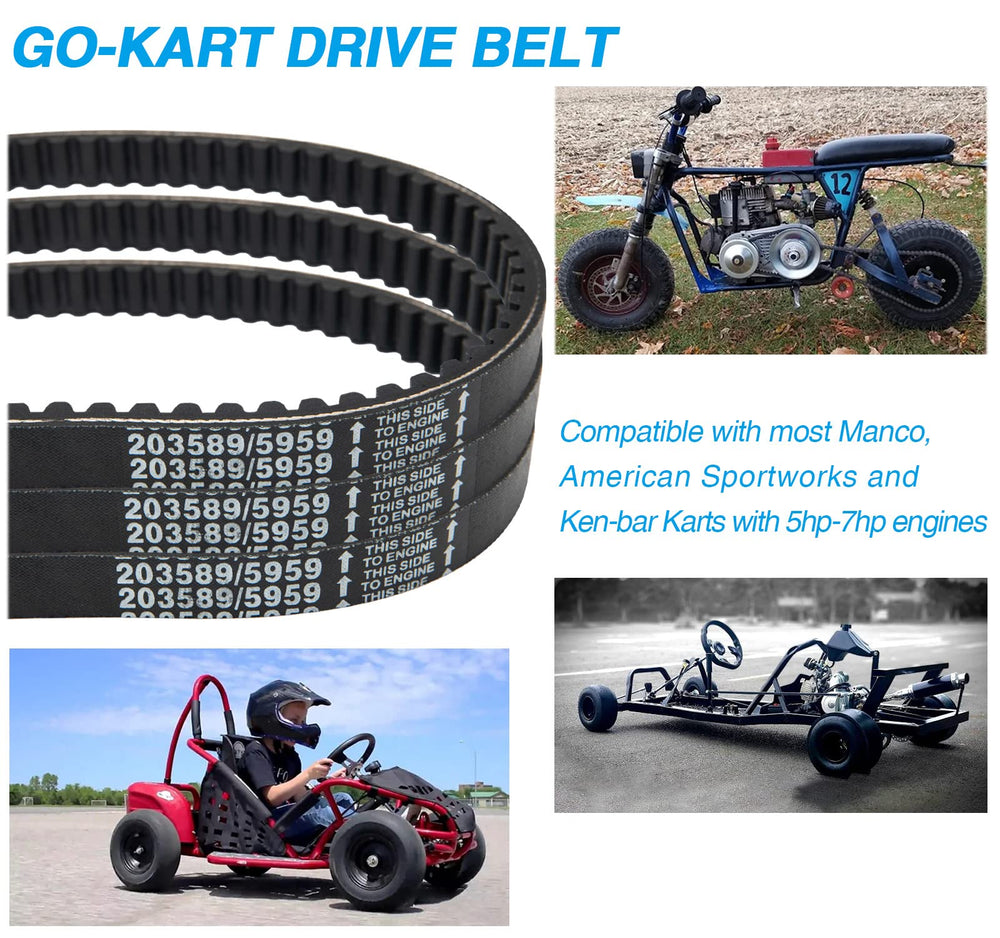 NOTETOUPT belt compatibility with Manco 5959 and Comet 203589.