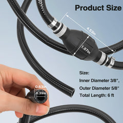 NOTETOUPT primer bulb-equipped hose secures reliable fuel delivery on boats