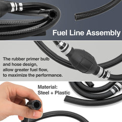 NOTETOUPT rubber fuel hose handles ethanol blends with durability