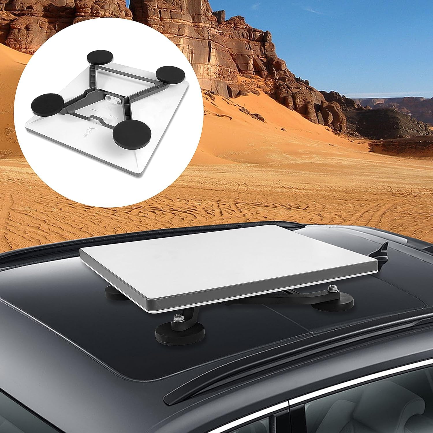 NovaKits Starlink Mini low-profile 2-inch design reduces wind resistance.