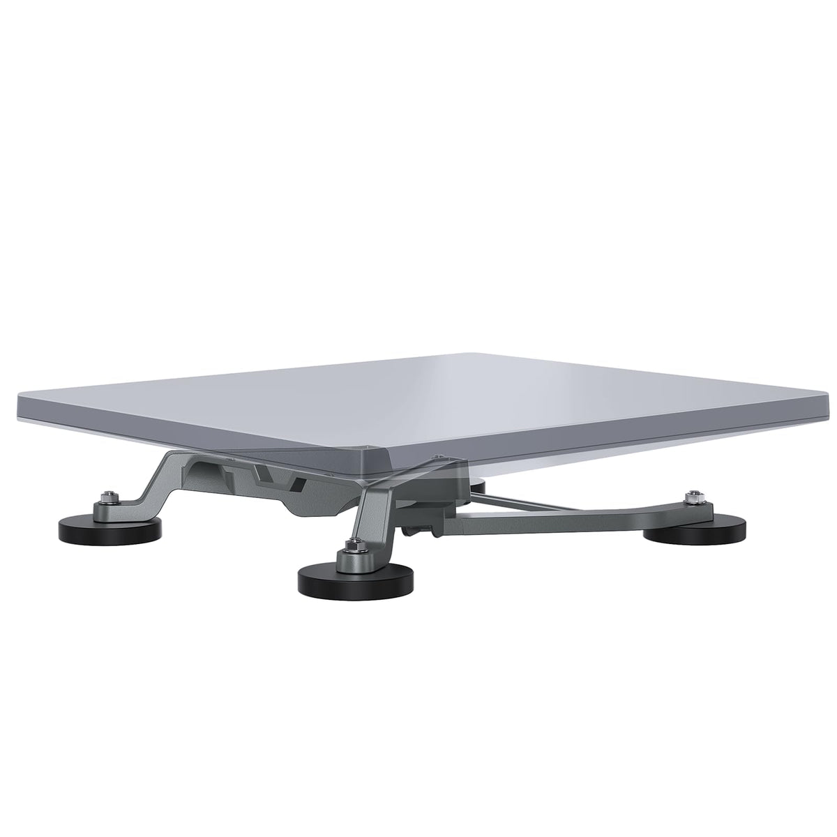 NovaKits Starlink Mini magnetic car mount on roof for secure travel connectivity.