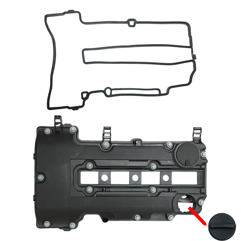 NOVAPARTS engine valve cover set top view with gasket-ready surface for installation