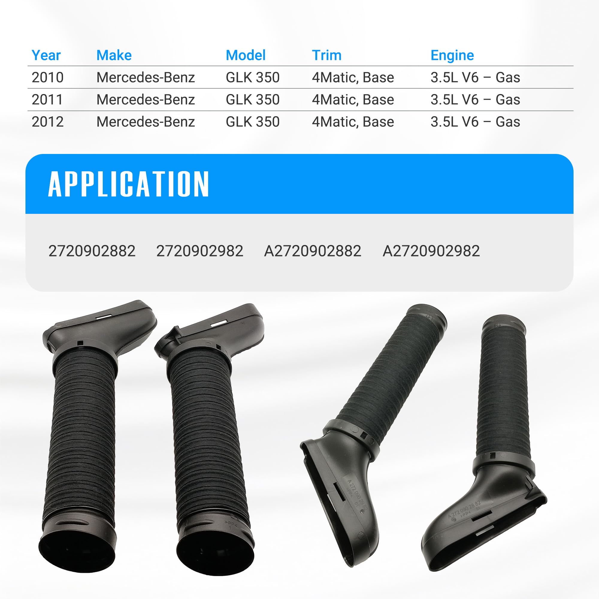 NovaParts packaging of 2pc set for GLK350, easy replacement.