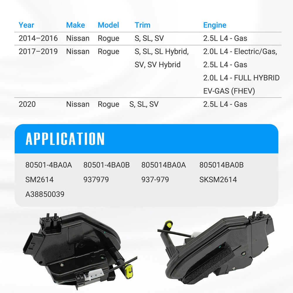 NOVAPARTS OEM replacement door lock assembly for Rogue