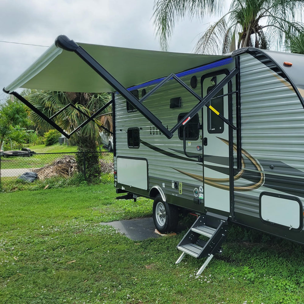 NOVINO 12x21 camper window shade provides privacy and light control.