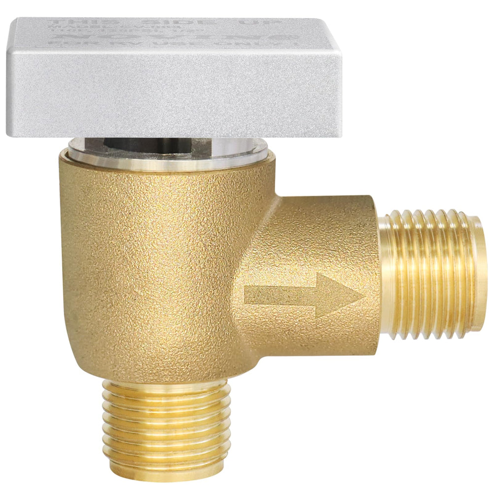 NOVINO black tank flush check valve controlling water flow and leaks