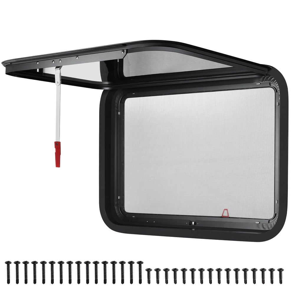 NOVINO cargo trailer window frame provides durable, weather-resistant support for DIY installation.