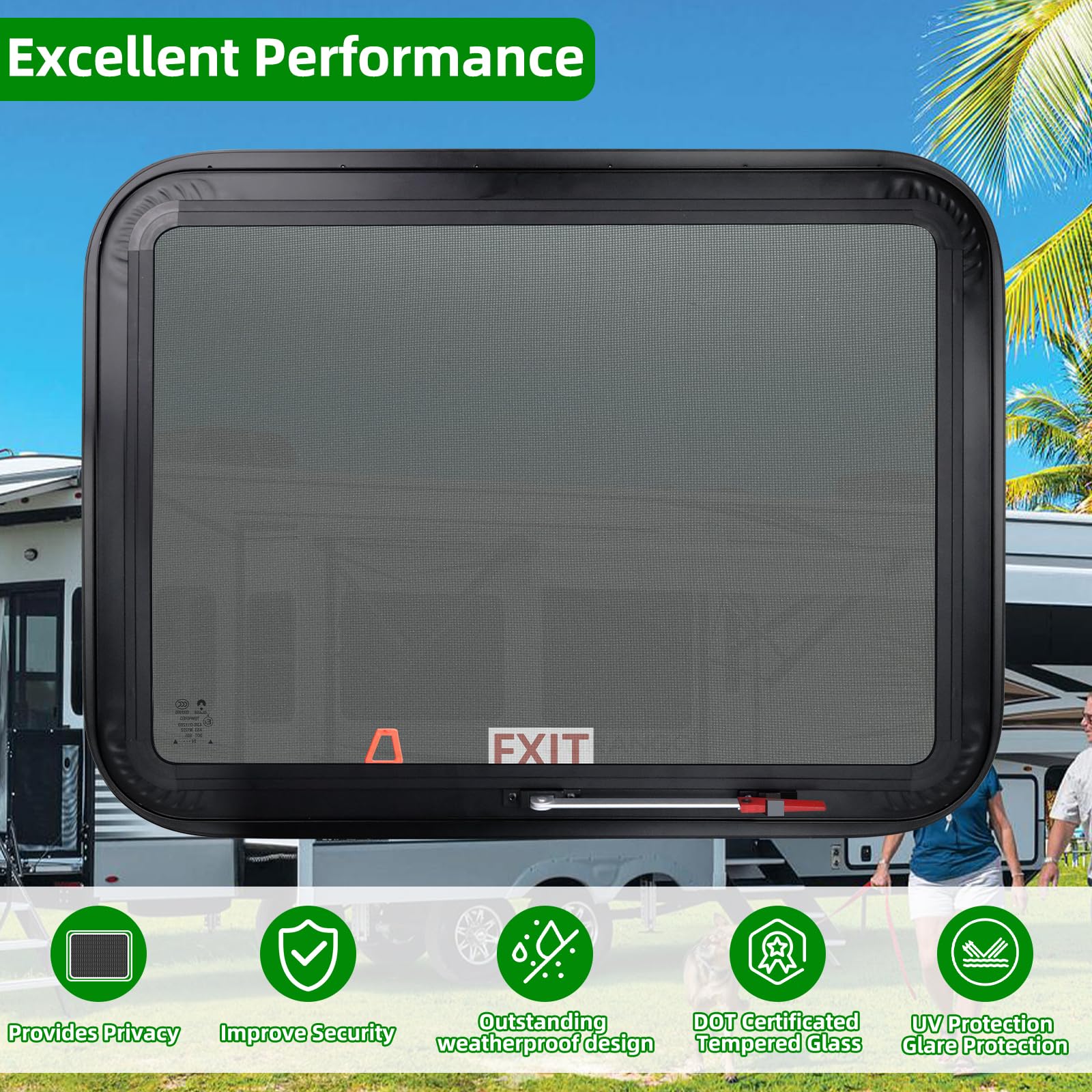 NOVINO emergency ventilation window helps airflow in thinner walls up to 1-1/2 inch.