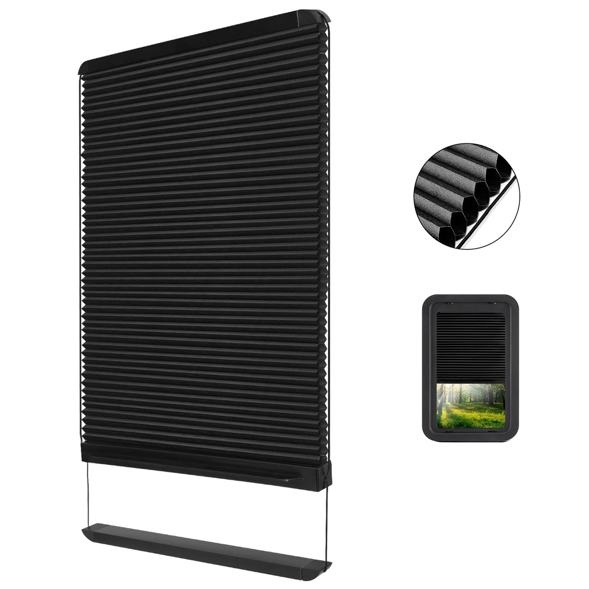 NOVINO Lippert thin shade ready 12x21 door shade for privacy and sun protection.