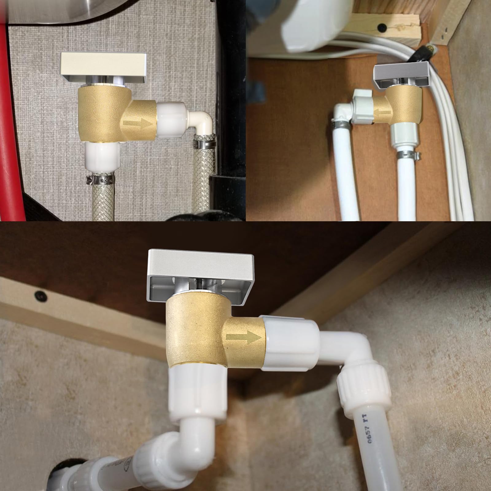 NOVINO backflow preventer compatible with multiple RV brands in use