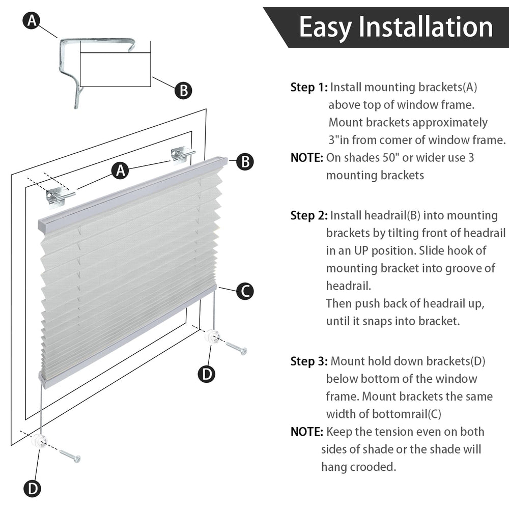Novino RV blinds use durable pleated fabric for lasting privacy.