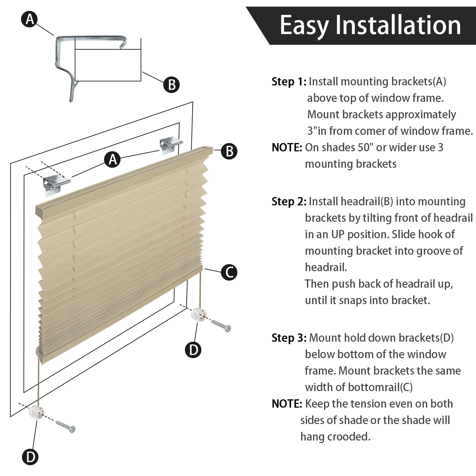 NOVINO RV privacy blinds are easy to install in minutes.