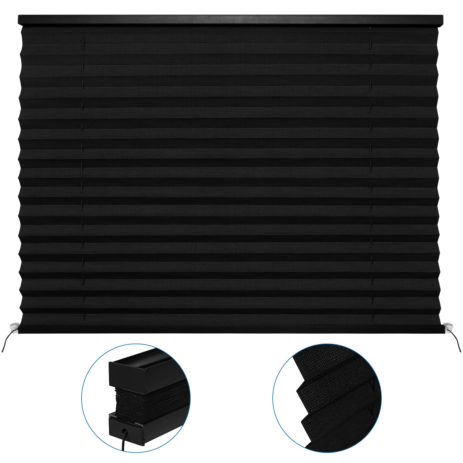 NOVINO opaque privacy shade provides solid screening for RV travel