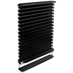 NOVINO installation step image showing shade alignment and slider motion