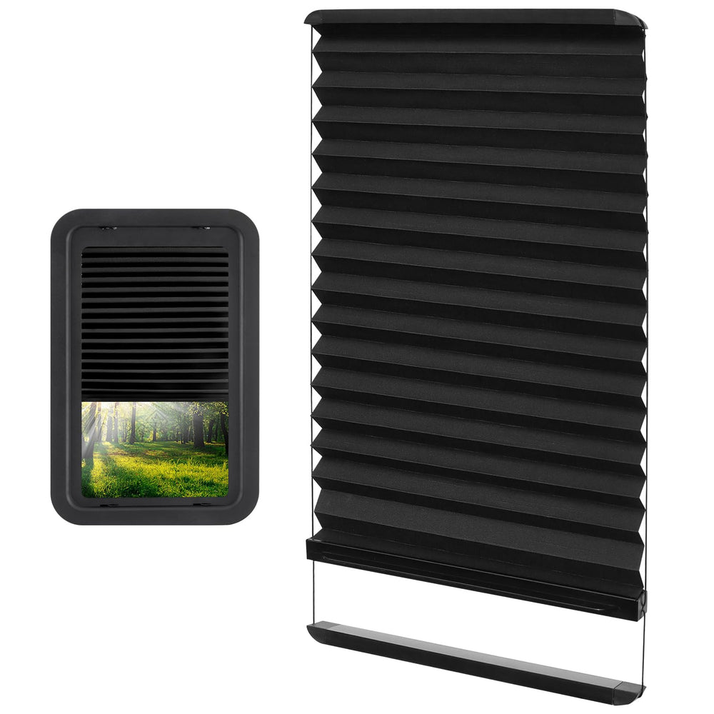 NOVINO RV thin pleated shade replacement fits Lippert outer-frame for 12x21 privacy