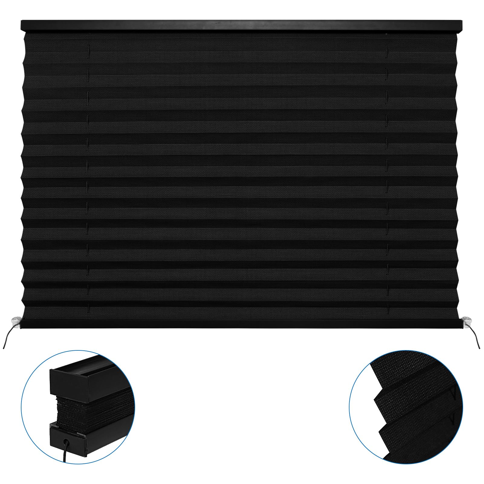 NOVINO RV window shades installation in minutes with included hardware for easy setup.