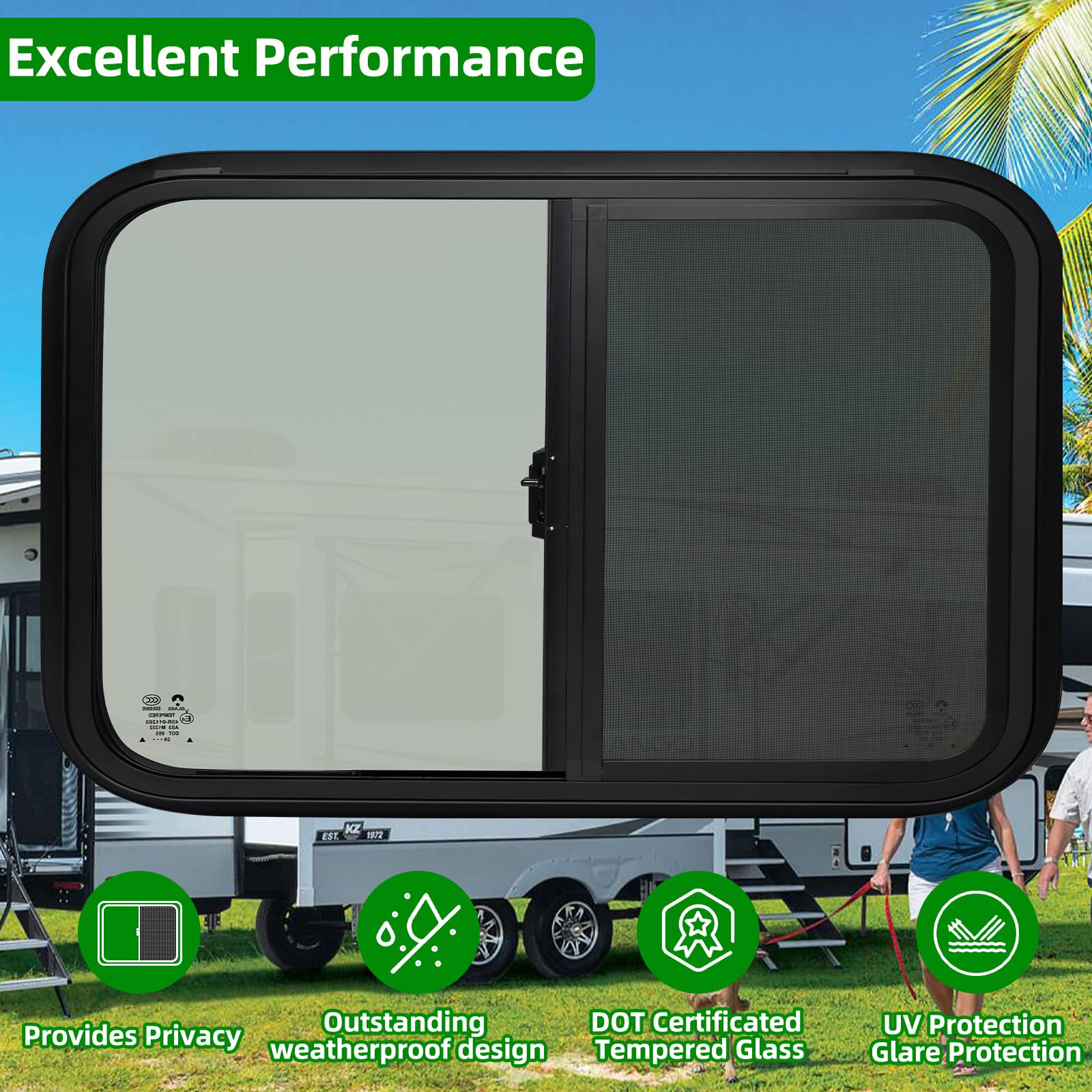 NOVINO ventilation-enhanced window improves airflow inside your trailer