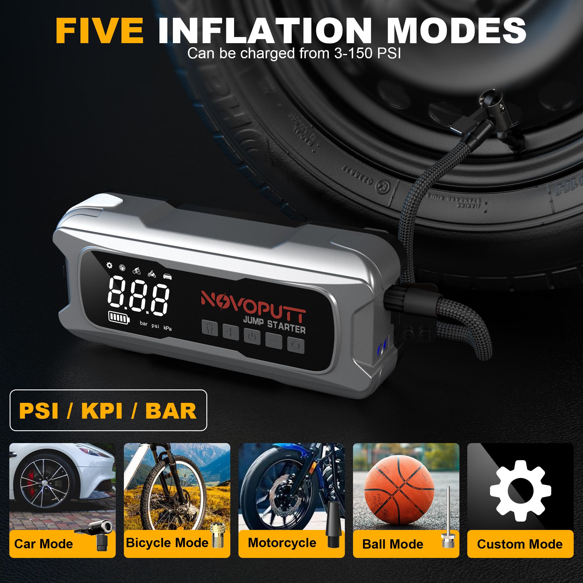 NOVOPUTT 400-lumen LED flashlight for night rescues