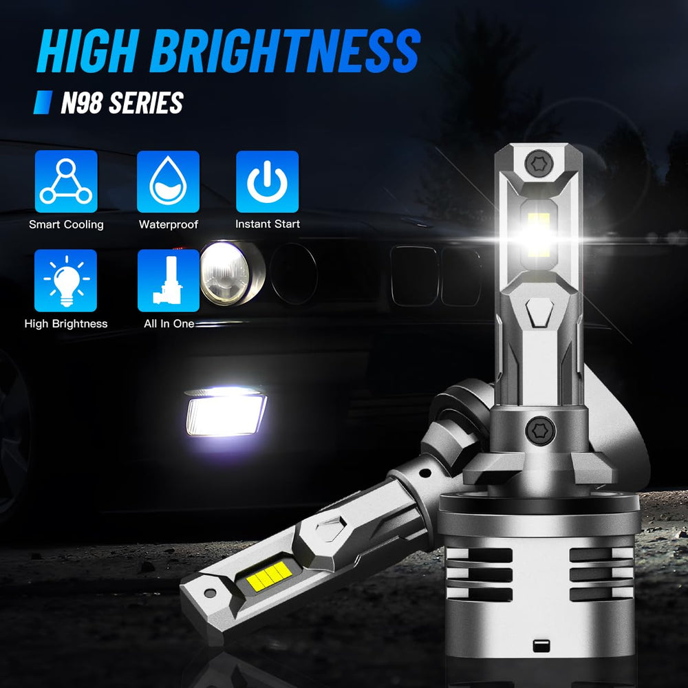 Novsight 880 fog light shows a compact 1:1 size for easy replacement.