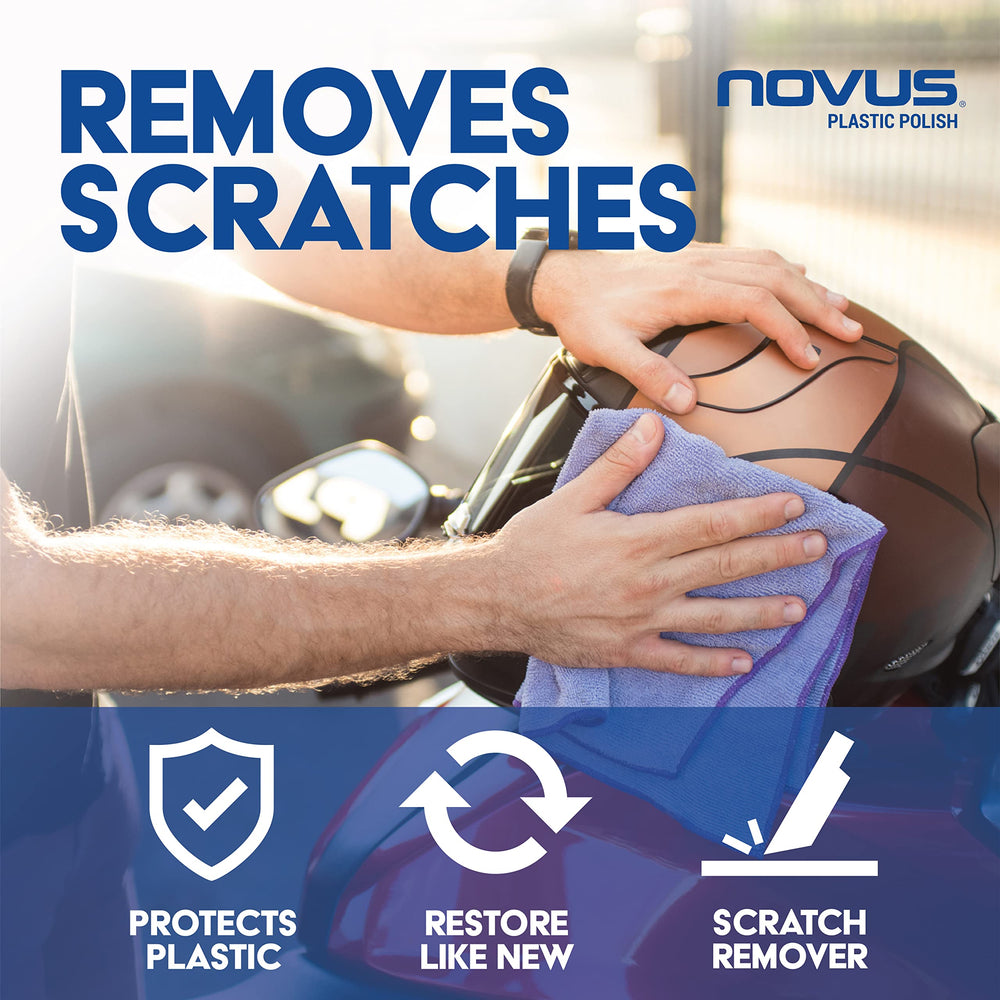 Novus 7072 durable finish on CDs, DVDs, and plastic panels